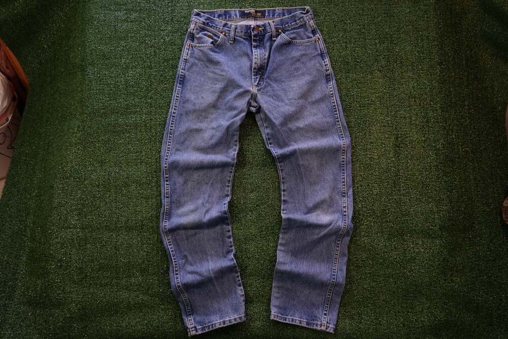 Vintage Wrangler George Strait Blue Denim Jeans 32x34
